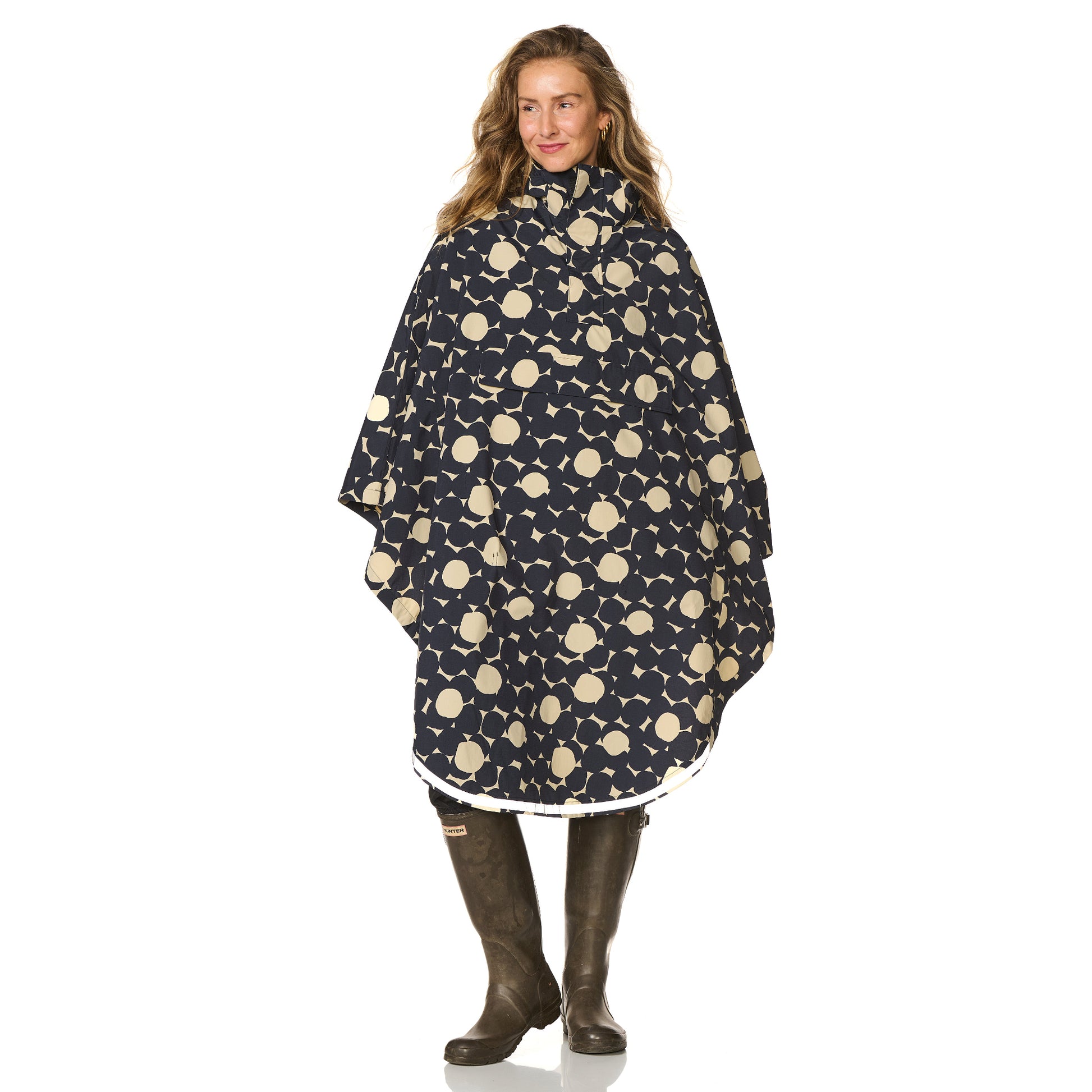 Regencape print beige Happy Rainy Days 