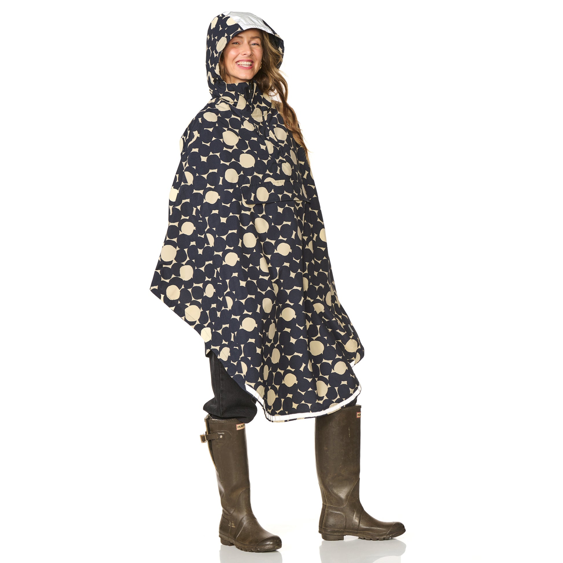 Regencape print beige Happy Rainy Days 