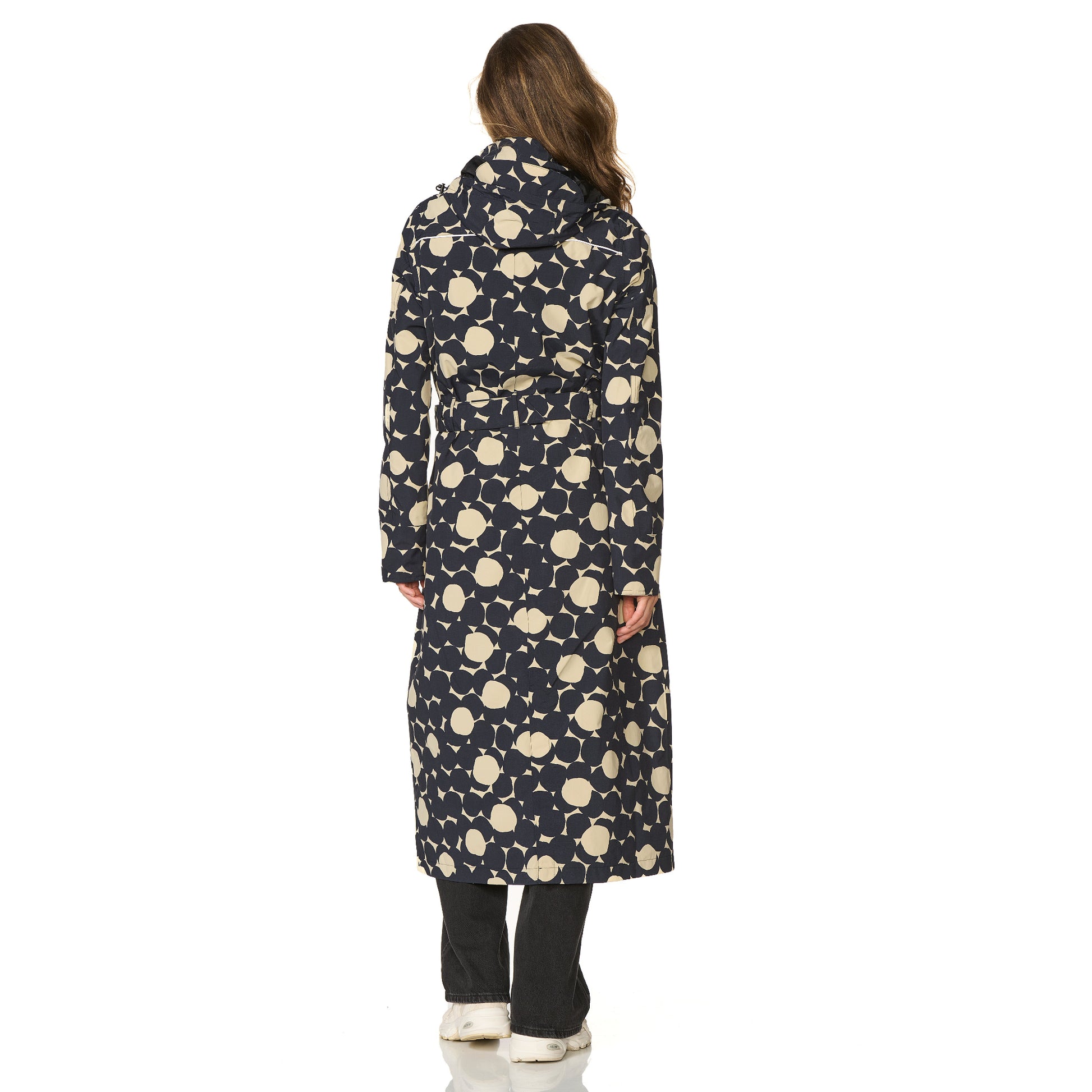 Lange regenjas Montreal print sand Happy Rainy Days 