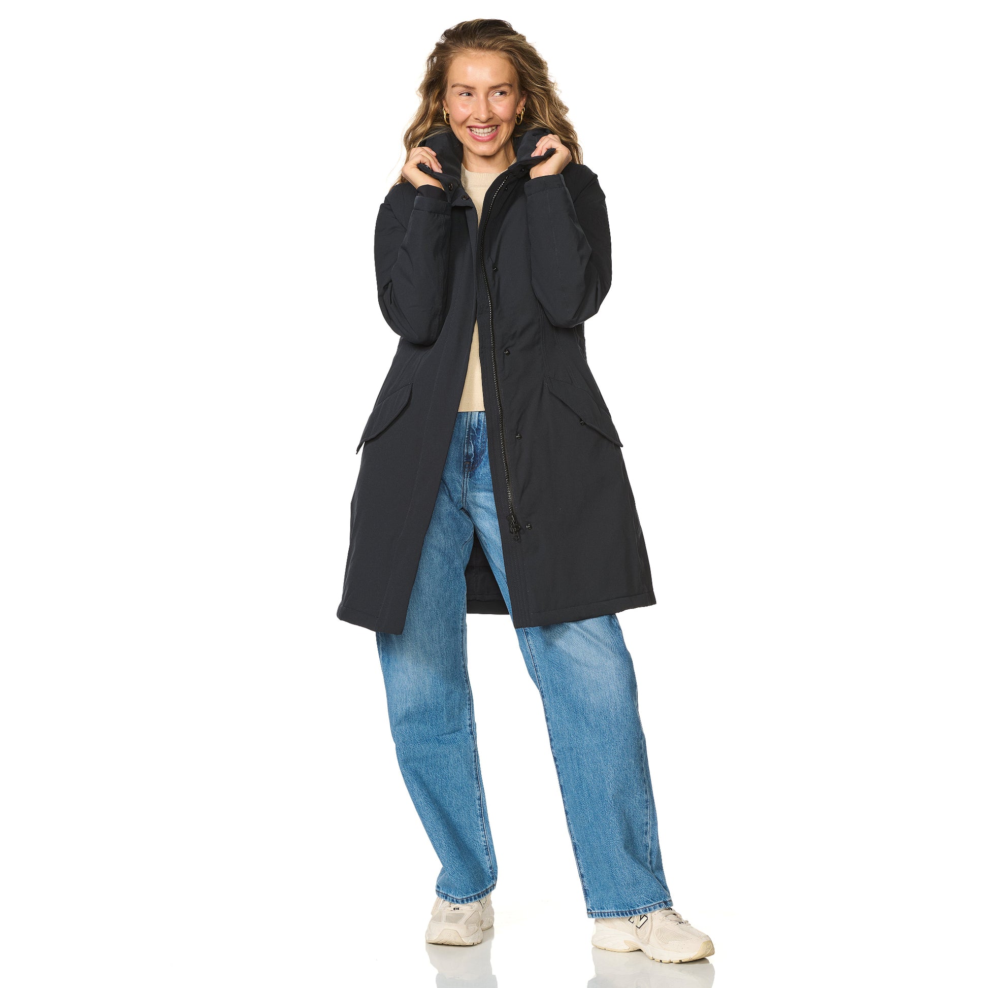 Winterjas Orlando Blue Graphite Happy Rainy Days 