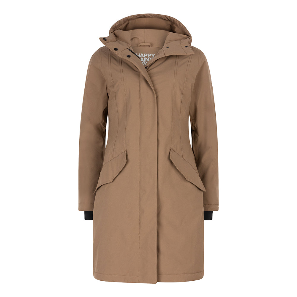 Winterjas Orlando Taupe Happy Rainy Days 